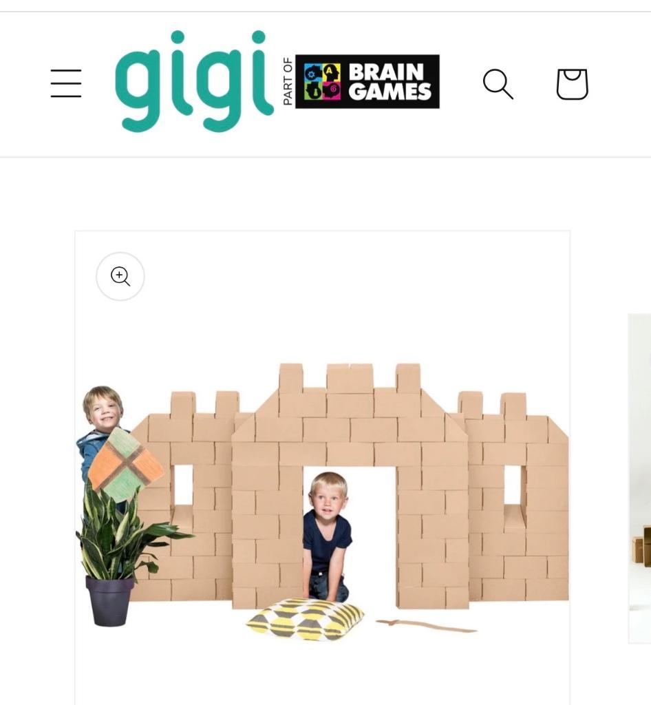Kartonnen bouwblokken 200 stuks - Gigi blocks, Ophalen