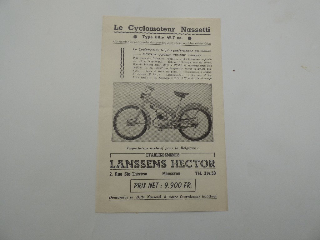 NASSETTI DILLY FLYER, Fietsen en Brommers, Ophalen of Verzenden, Zo goed als nieuw