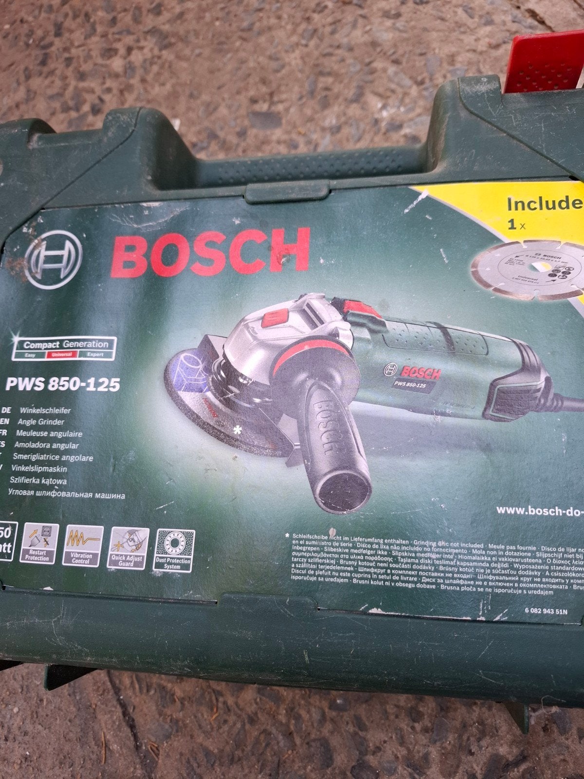 Disceuse meuleuse Bosch, Bricolage & Construction, Enlèvement, Comme neuf, Ponceuse circulaire