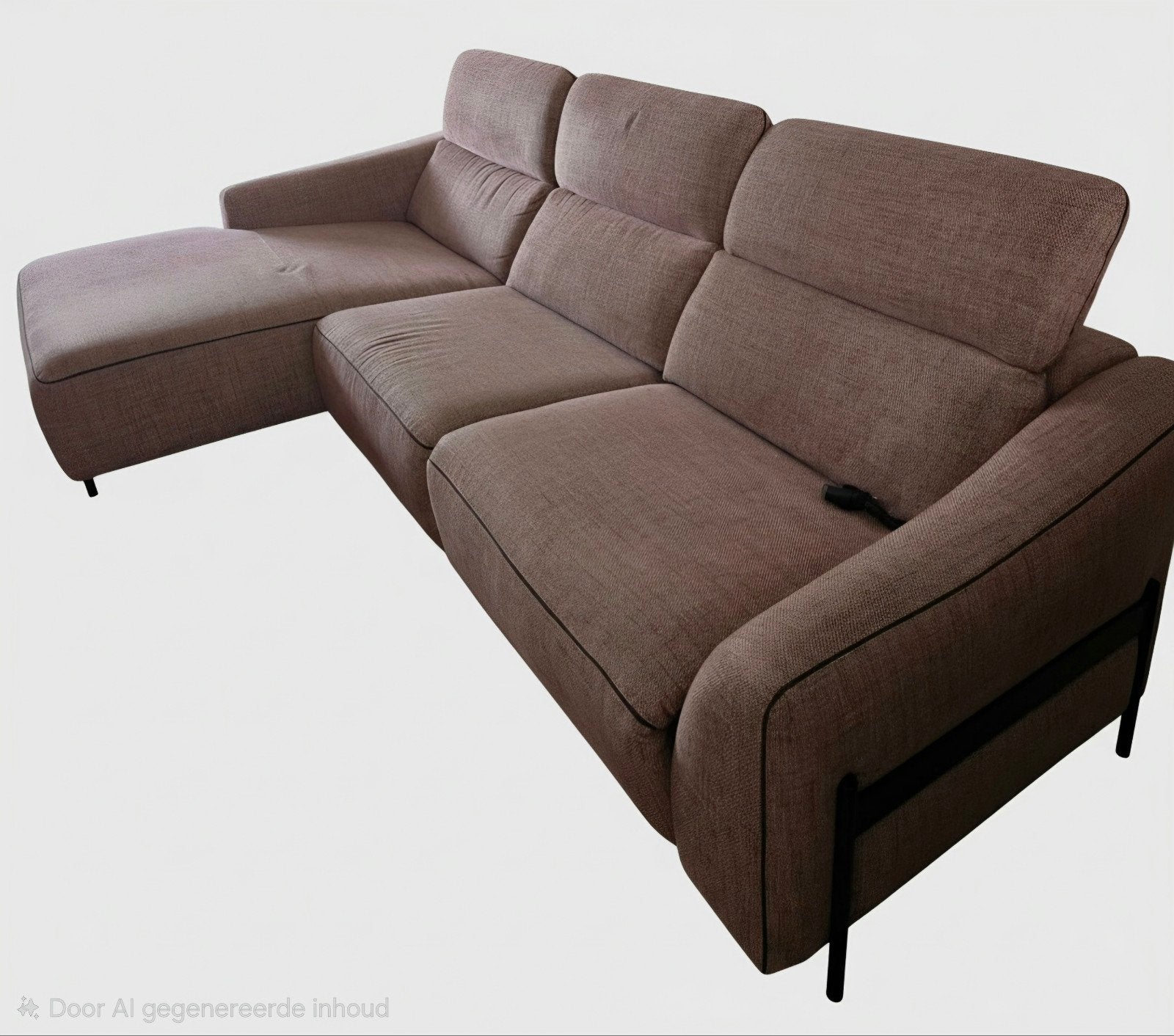 zetel met elektrischelongchaire +/- 3m, Huis en Inrichting, Ophalen, Gebruikt, Vierpersoons of meer