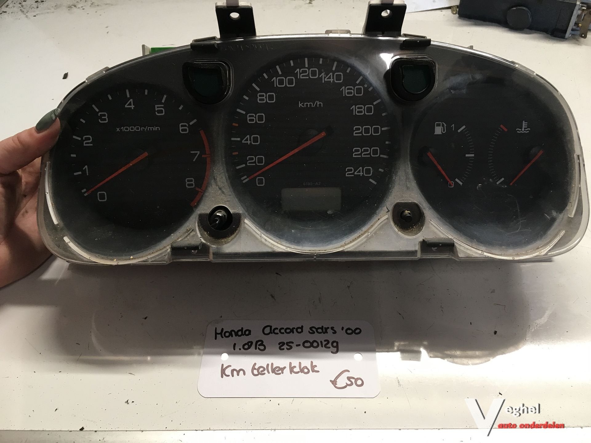 Honda Accord 5 drs 2000 1.8 Benzine 2500129     Km Tellerklo, Gebruikt, -, -, Ophalen of Verzenden