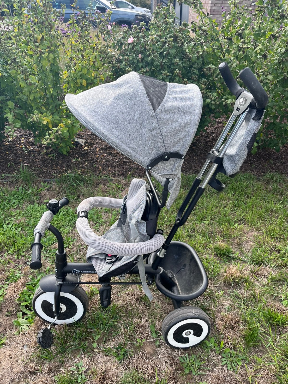 Driewieler duwstang Kinderkraft, Ophalen, Gebruikt, Velgrem, Duwstang