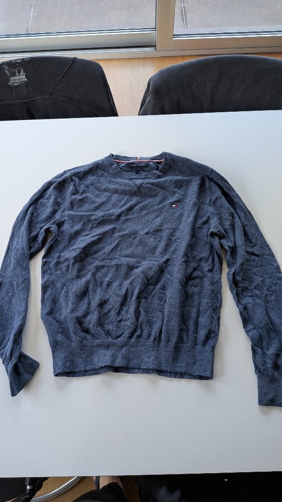 Tommy Hilfiger Sweater Trui Donkerblauw Maat M, Ophalen of Verzenden, Zo goed als nieuw, Tommy hilfiger, Maat 48/50 (M)