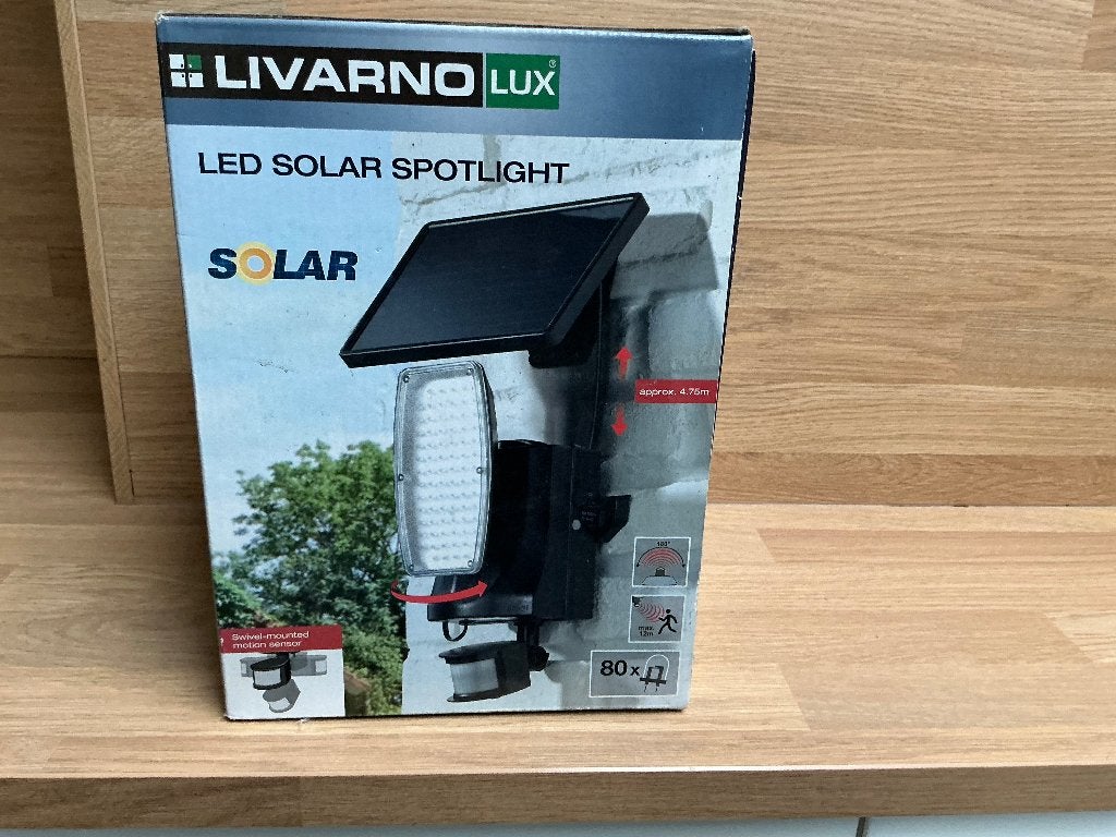 nouveau : Lampe d'extérieur solaire à LED Livarno capteur, Neuf, Enlèvement ou Envoi, Énergie solaire, LED