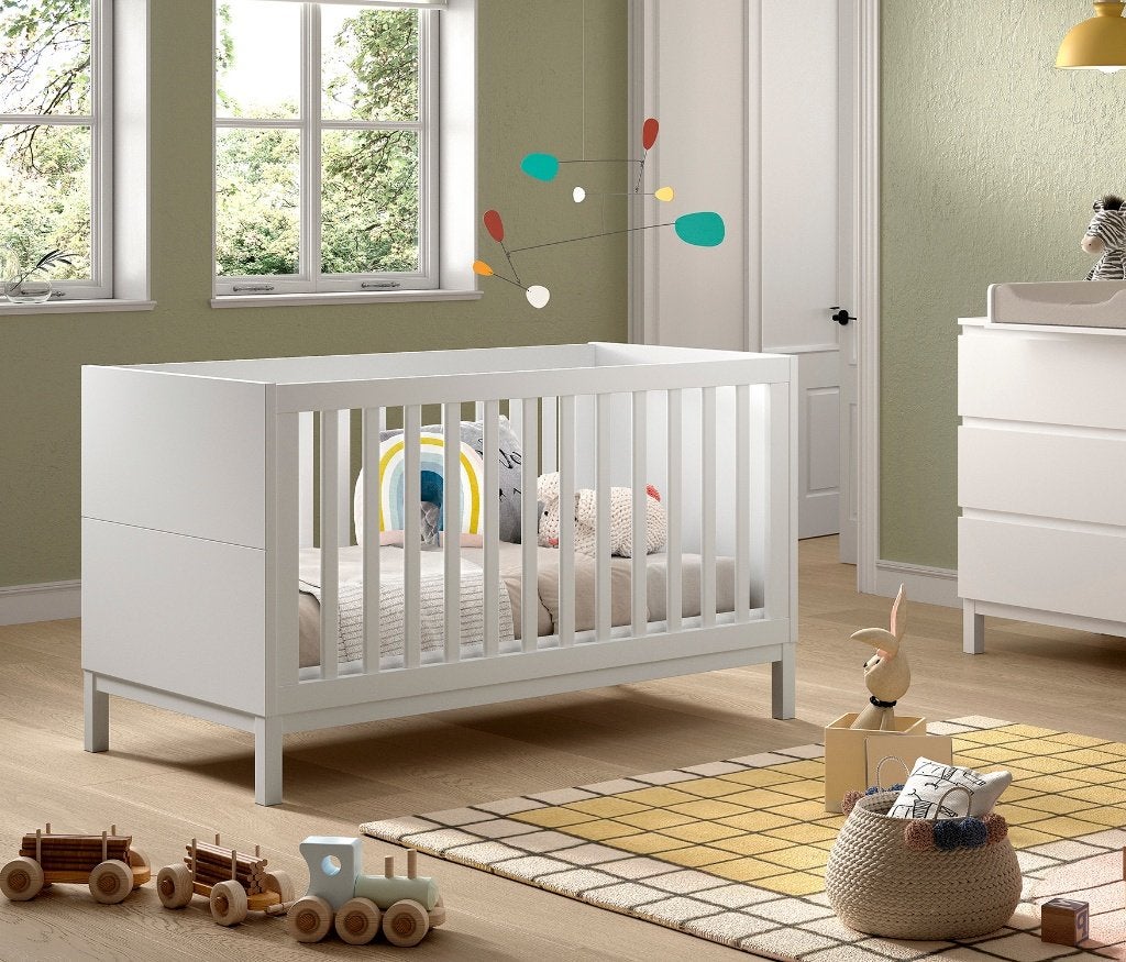 EVA BABY-/PEUTERBED 70 x 140 cm WIT, Ophalen, Nieuw, Ledikant