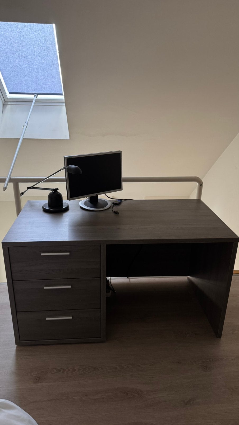 Bureau + boekenkast, Huis en Inrichting, Ophalen, Met lades, Gebruikt