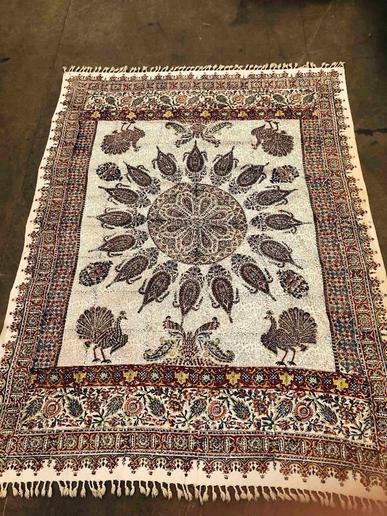 Grand foulard persan à motif oriental 170/127 cm, Enlèvement ou Envoi, Utilisé