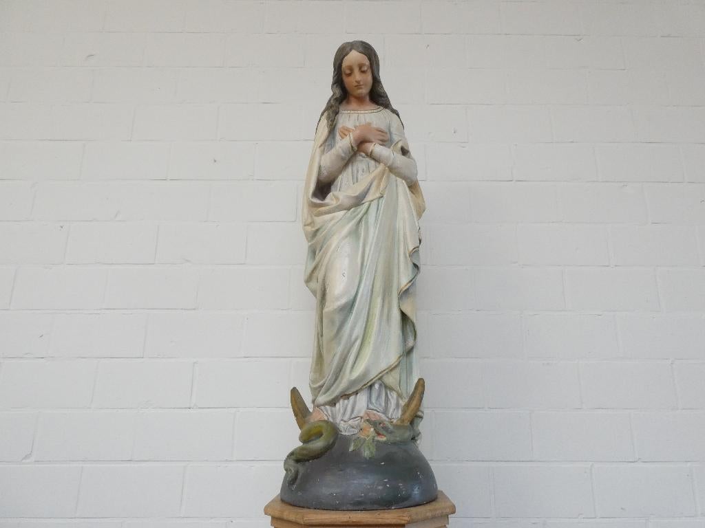 "O.L.Vrouw onbevlekte ontvangenis" groot kerkbeeld en andere, Antiek en Kunst, Antiek | Religieuze voorwerpen, Ophalen