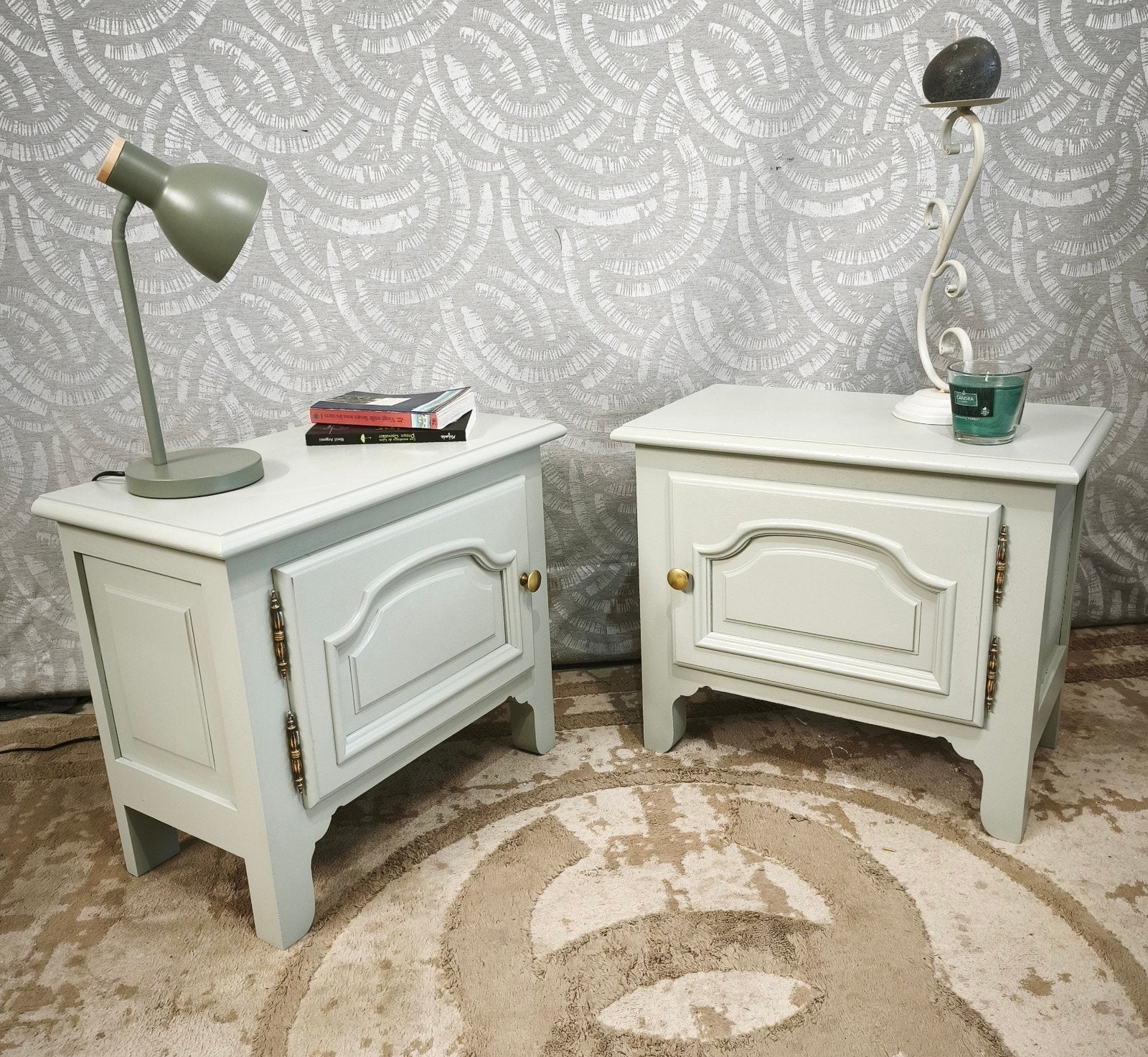 Paire de chevet Vintage restaurée, Enlèvement