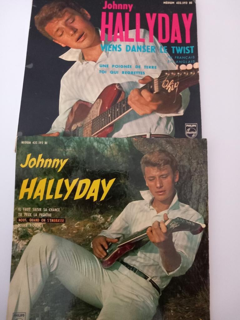 JOHNNY HALLYDAY. 1961+1962 SERIE 1 EN 2. EP 45T, Cd's en Dvd's, EP, EP
