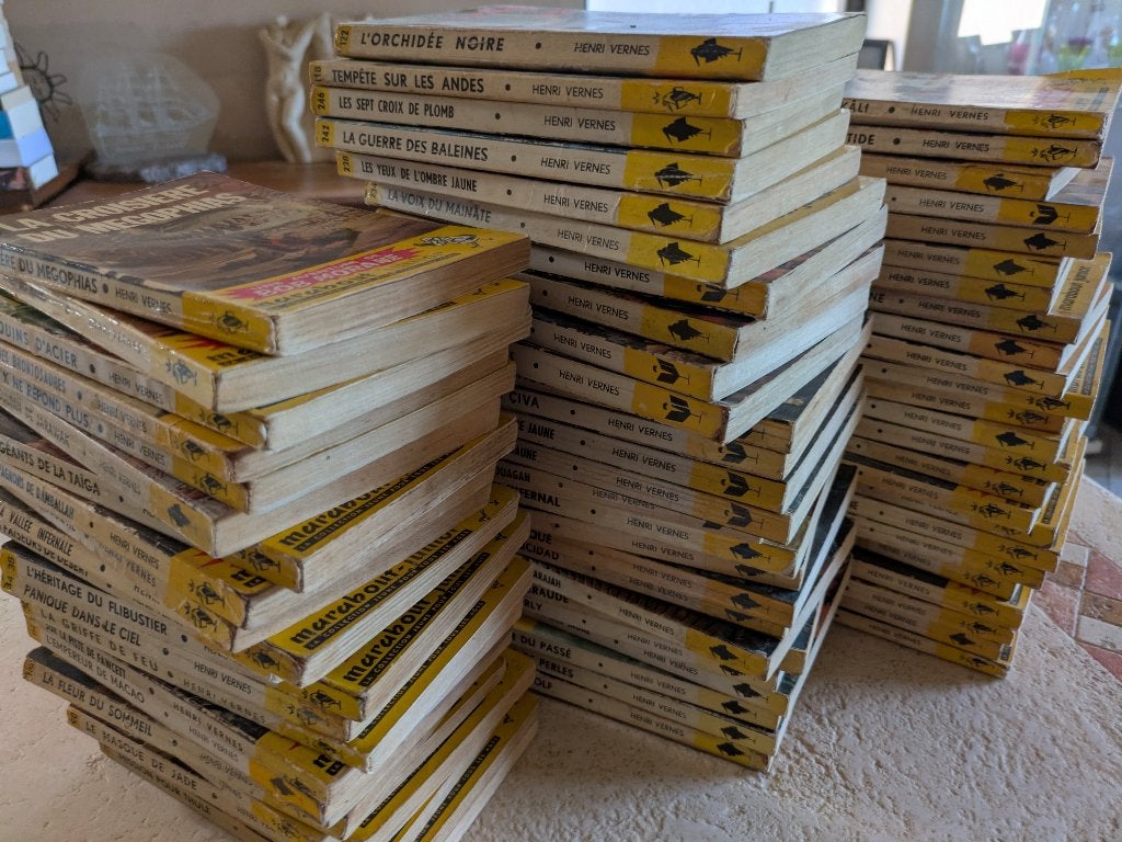 Lot - 72 Bob Morane - marabouts "junior" pour 15€ en l'état., Livres, Envoi, Utilisé, Henri Vernes.