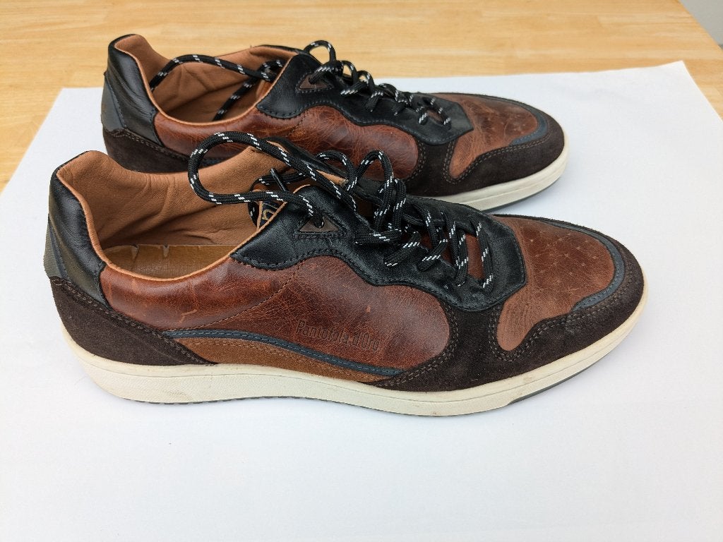 Pantofola d'Oro bruine sneakers - Maat 44 - Zeer goede staat, Kleding | Heren, Ophalen, Pantofola d'oro, Bruin, Zo goed als nieuw