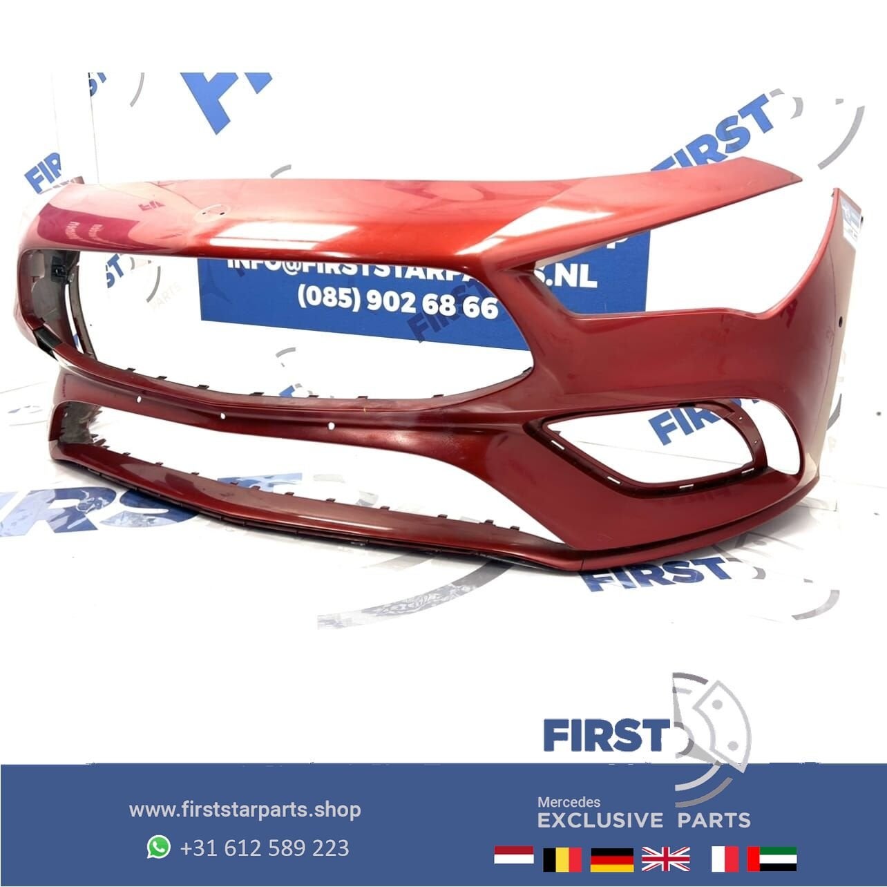W118 AMG VOORBUMPER CLA BUMPER C118 ZWART WIT GRIJS BLAUW RO, Gebruikt, -, Voor, Ophalen of Verzenden