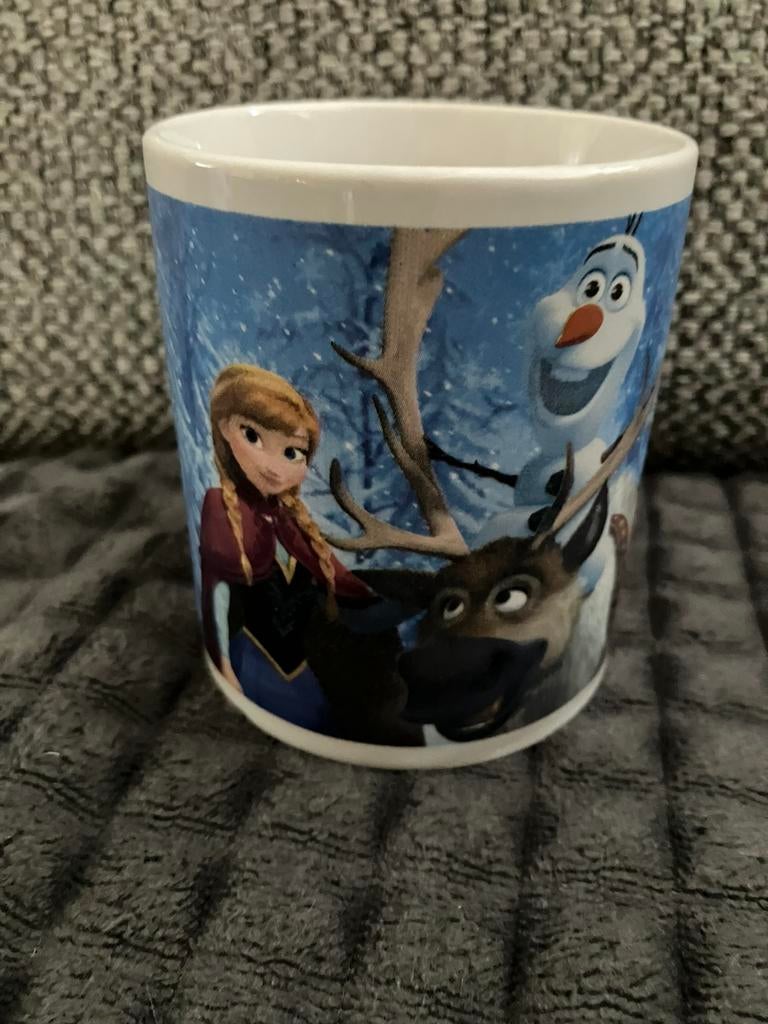 Mok disney frozen 8 cm hoog diameter 6,7 cm, Verzamelen, Disney, Ophalen of Verzenden