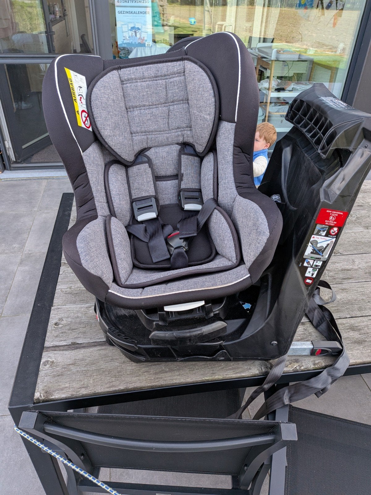 autostoel Tex isofix, Gebruikt, 0 t/m 18 kg, Verstelbare rugleuning, Isofix