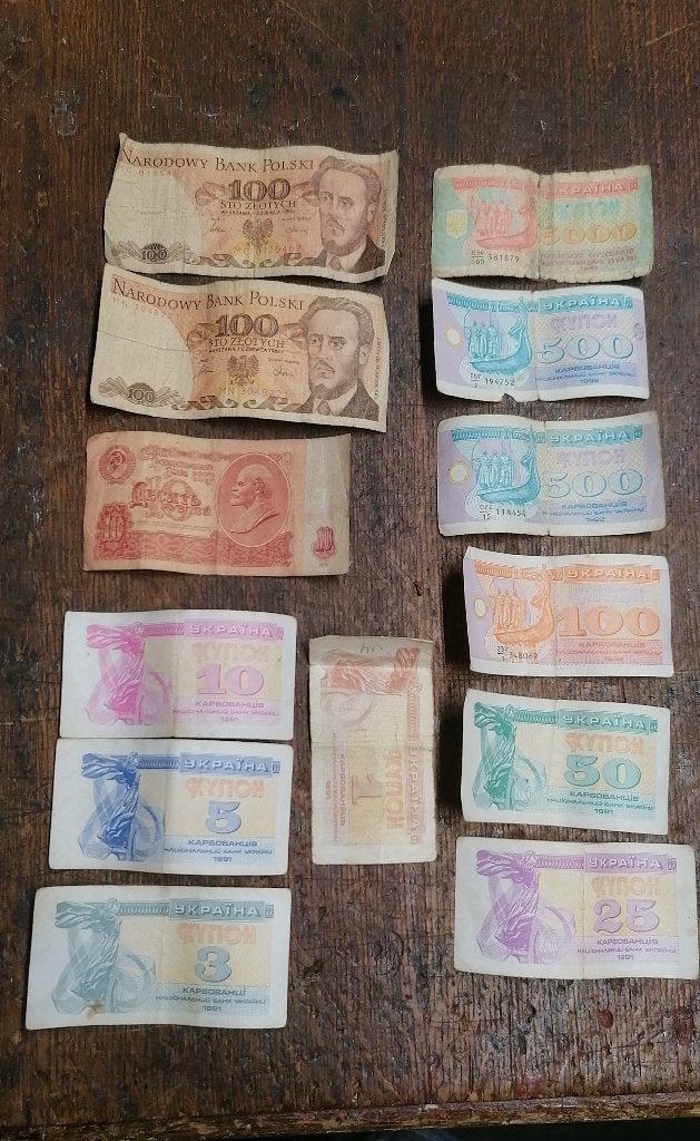 Bankbiljetten uit de Sovjet-Unie, Polen en Oekraïne, Verzenden, Polen, Los biljet