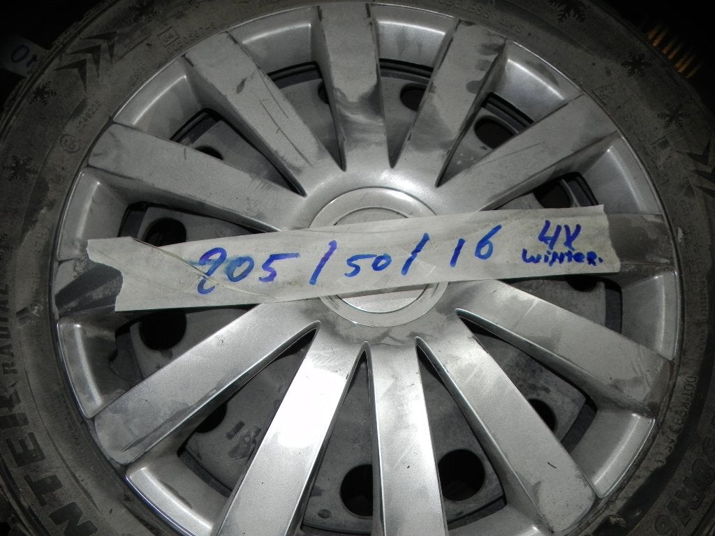 Banden winter + stalen velg 4x 205x50 R 16, Ophalen