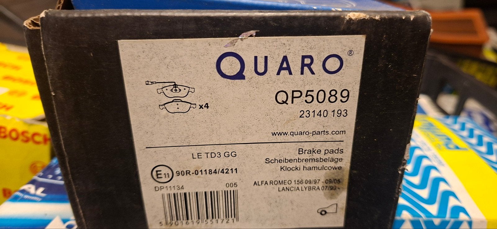 plaquettes de frein lancia alfa romeo, Enlèvement ou Envoi, Alfa Romeo