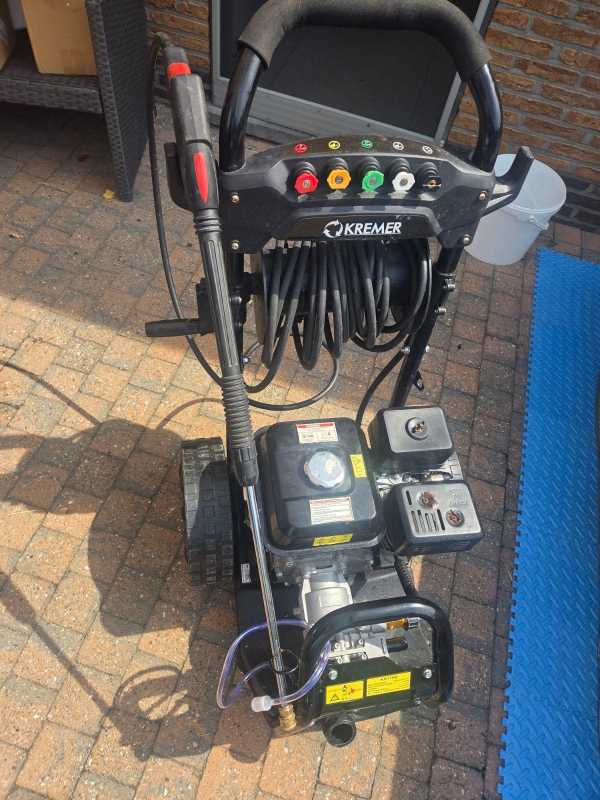 Hogedruk op benzine merk kremer, Tuin en Terras, Hogedrukreinigers, Ophalen, Benzine