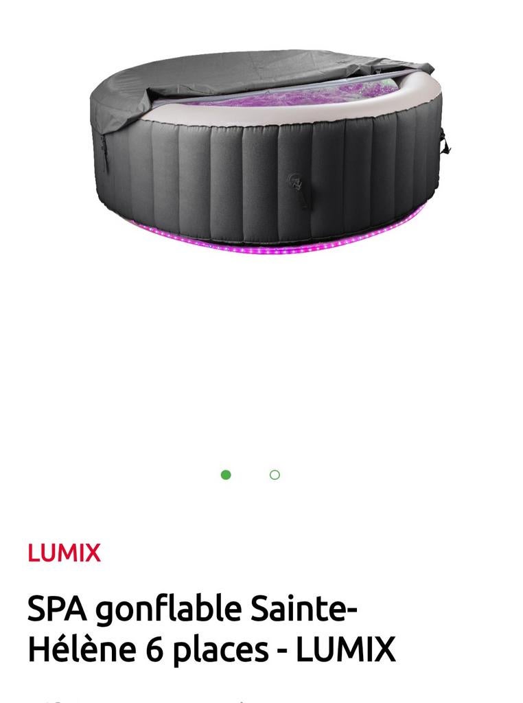 Spa Lumix Sainte Hélène 6 places , moitié prix !