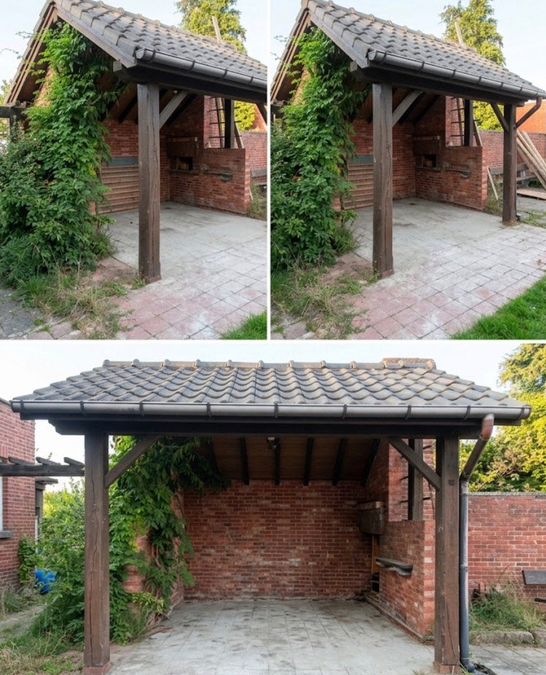 Afdakje tuin, Tuin en Terras, Ophalen, Gebruikt