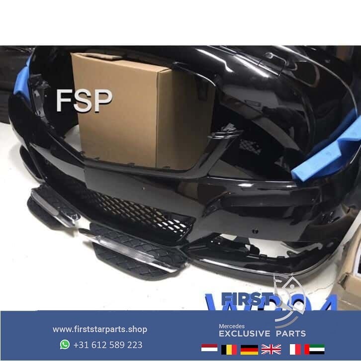 W204 C Klasse Facelift motorkap + voor / achter bumper zwart, Utilisé, -, Capot moteur, -