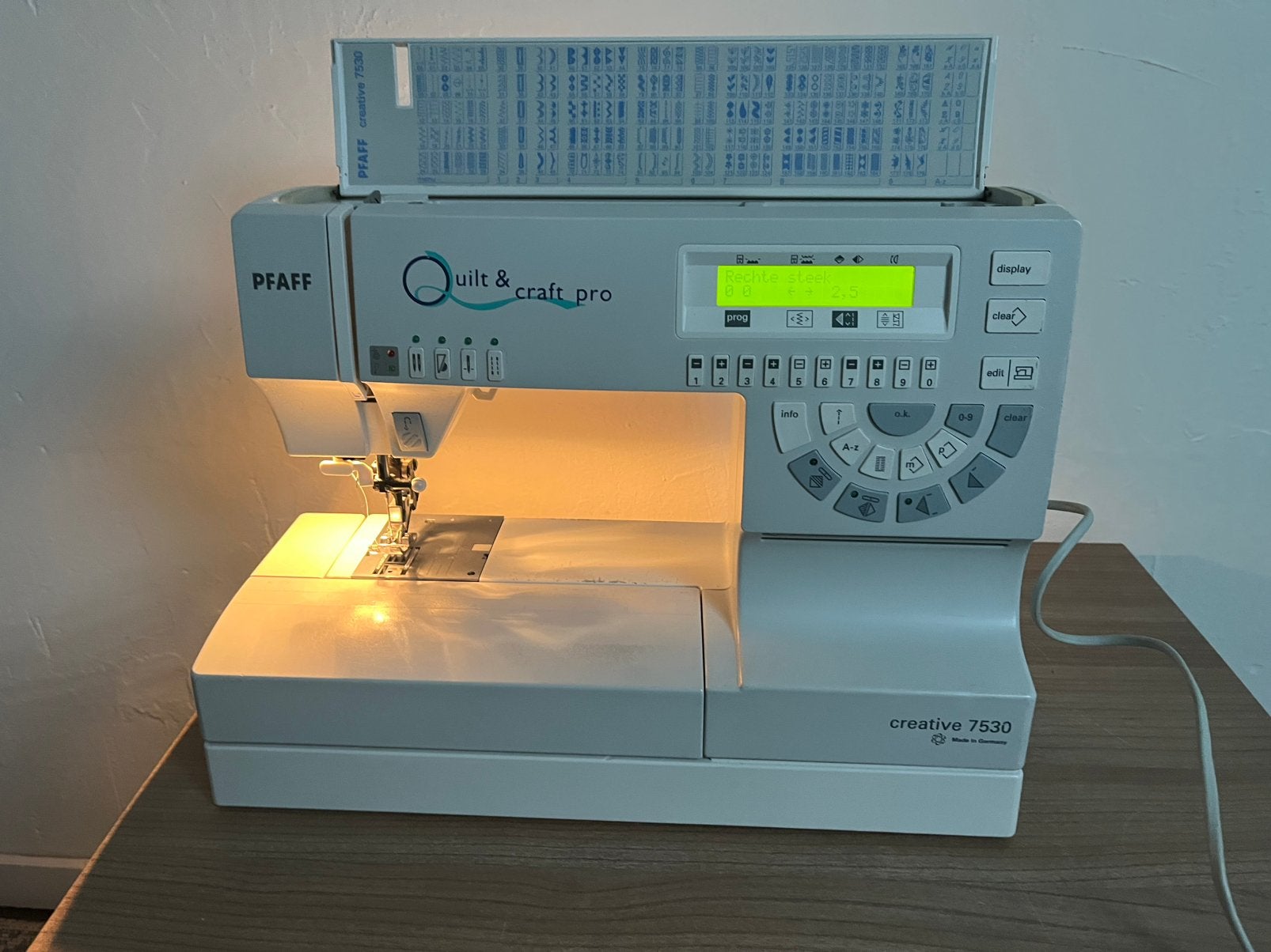 Pfaff  Creative 7630 Goed Werkende Naaimachine, Hobby en Vrije tijd, Naaimachines en Toebehoren, Ophalen of Verzenden, Gebruikt