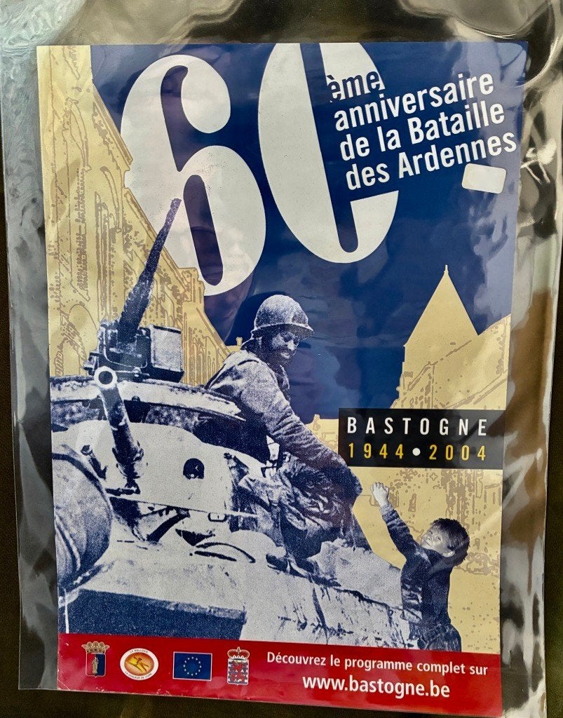 60 ème Anniv.de la Bataille des Ardennes, Bastogne 2004, Enlèvement ou Envoi, Armée de terre, Photo ou Poster