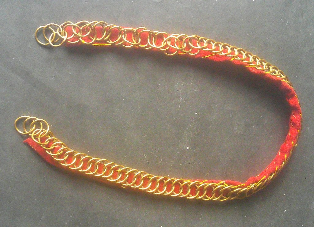 Jugulaire pour shako cavalerie belge 1863 ou artillerie GC, Collections, Envoi, Armée de terre, Emblème ou Badge