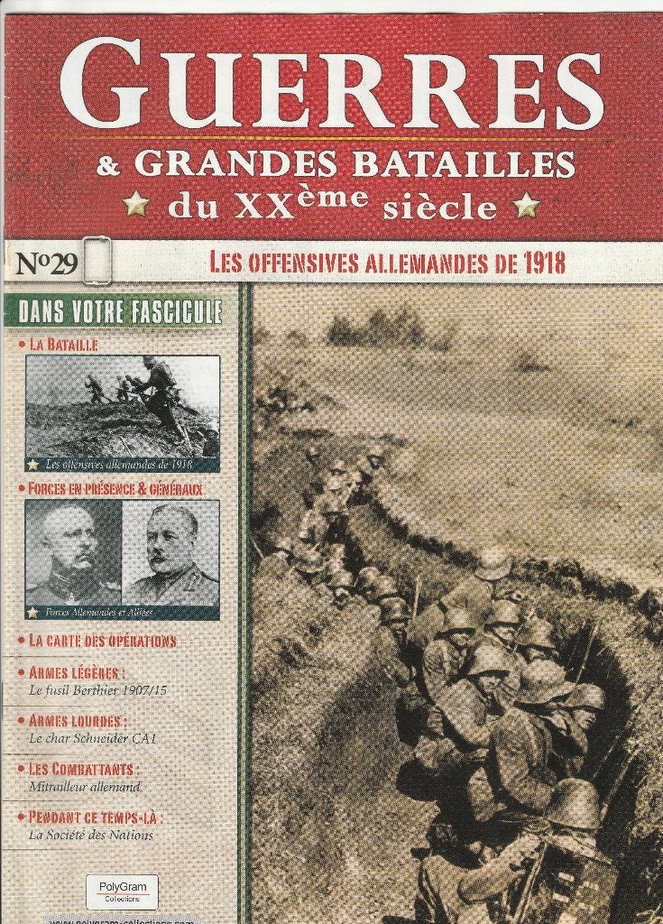 10 Verschillende oorlogsmagazines, Envoi