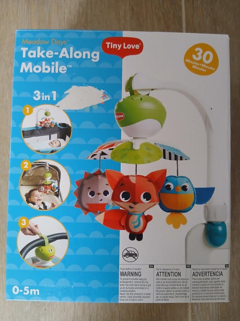 Muziekmobiel langspelend tiny love, Ophalen