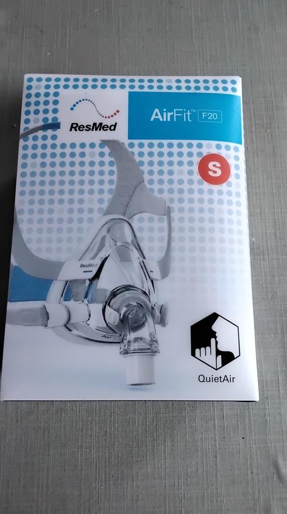 Nieuw - ResMed AirFit F20-masker -S- met handmatig geluid, Diversen, Nieuw