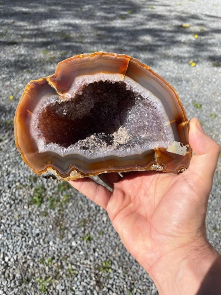 Géode agate et cristaux, Collections, Enlèvement, Minéral