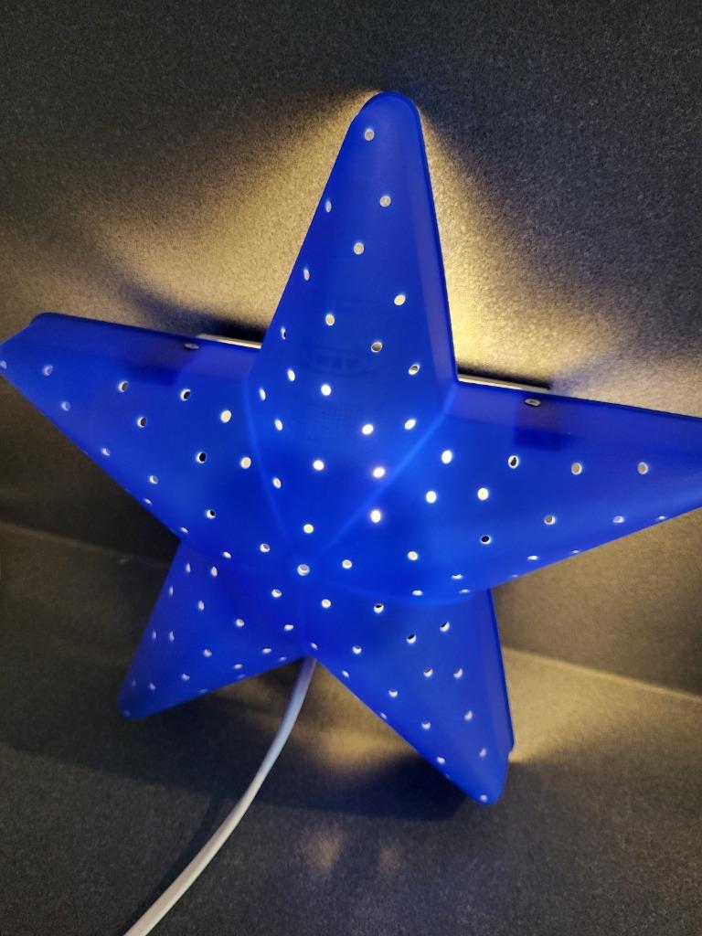 IKEA Smila Stjarna wand/nachtlamp met blauwe ster, Enlèvement, Utilisé, Lampe