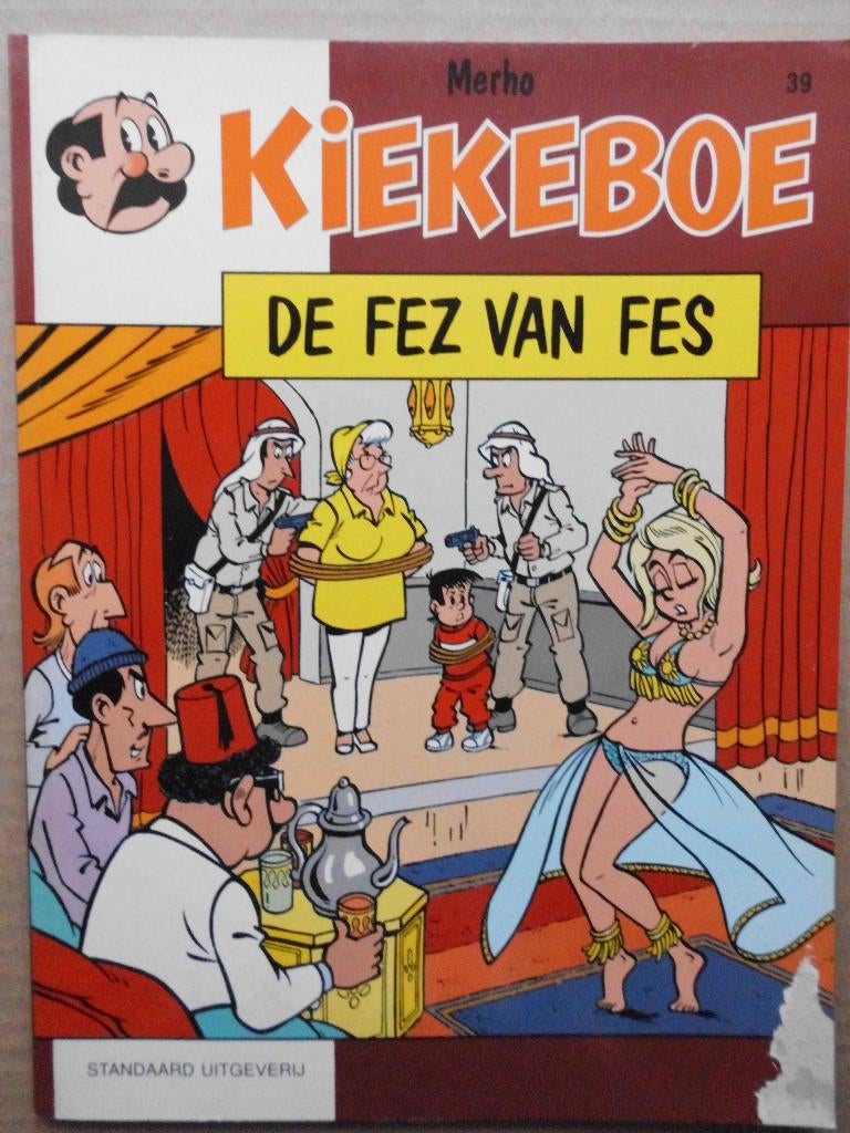 Kiekeboe - De Fez van Fes, Gelezen, Eén stripboek, Merho, Ophalen of Verzenden