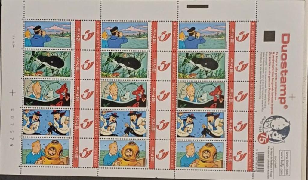 duostamp Tintin Rackham Le Rouge, Enlèvement