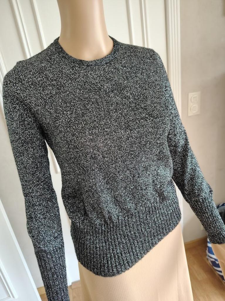 vintage zilveren / grijs truitje, Vintage, Envoi, Taille 36 (S), Gris