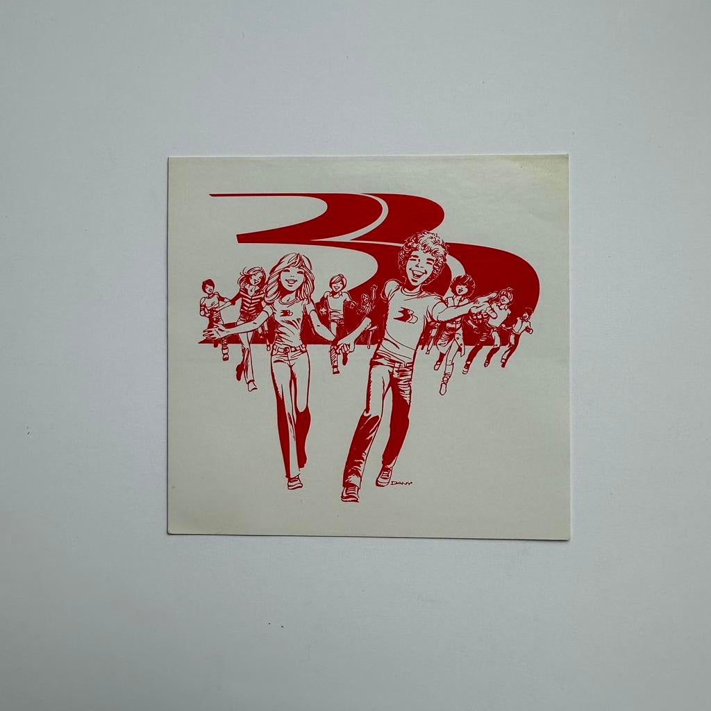 Dany : rare autocollant « Les jeunes font l’Europe » 1980, Envoi, Autres personnages, Neuf, Image, Affiche ou Autocollant