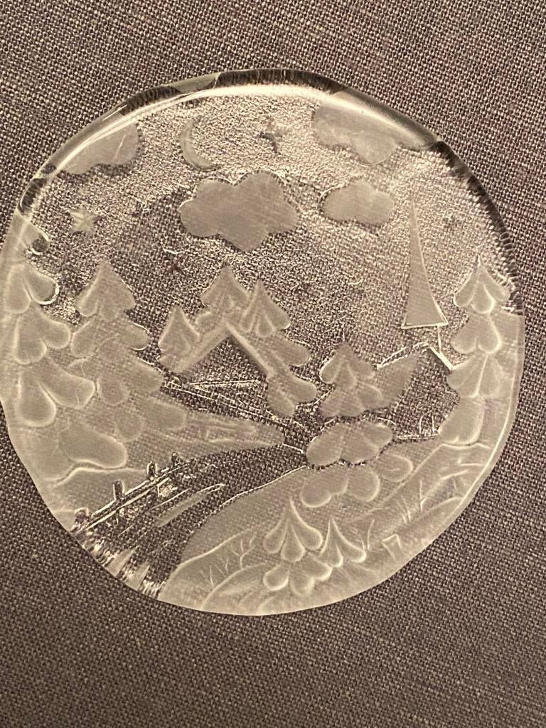 Sous-verres en verre vintage, Enlèvement ou Envoi