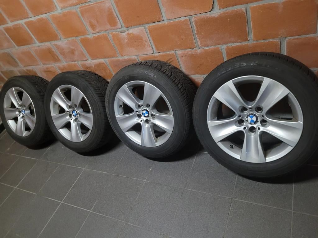 Bmw winter  banden en velgen, Ophalen, Banden en Velgen, 17 inch, Winterbanden