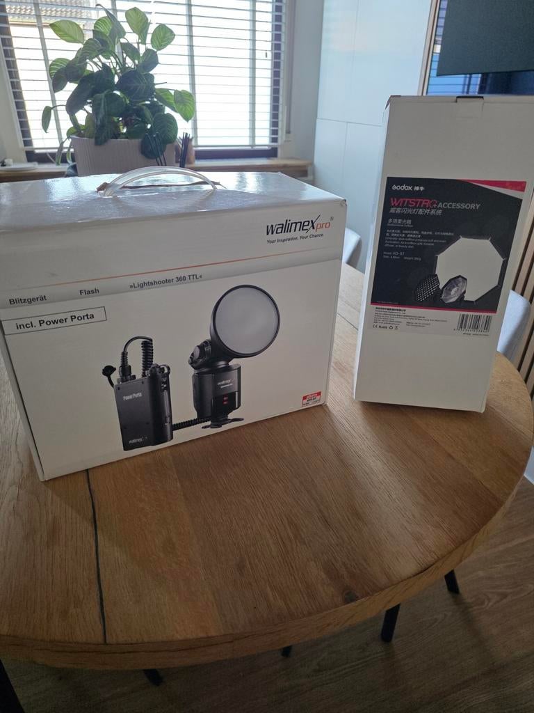 Draagbare krachtige flits  Walimex Pro Lightshooter en extra, Audio, Tv en Foto, Foto | Flitsers, Ophalen of Verzenden