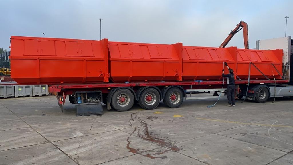 Laagste prijs Puinhuisje 6 en 9 m3 / gesloten containers, Ophalen