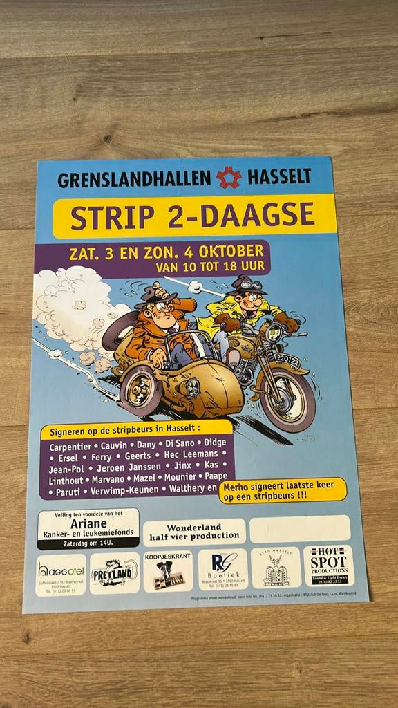 Jean-pol Sammy affiche stripfestival hasselt, Enlèvement ou Envoi, Neuf