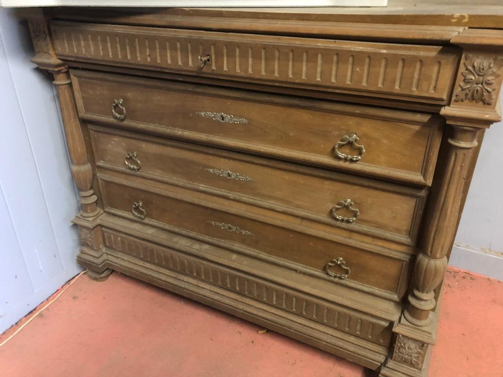 commode met schuiven ,zwaar massief, Huis en Inrichting, Kasten | Ladekasten, Ophalen, Gebruikt