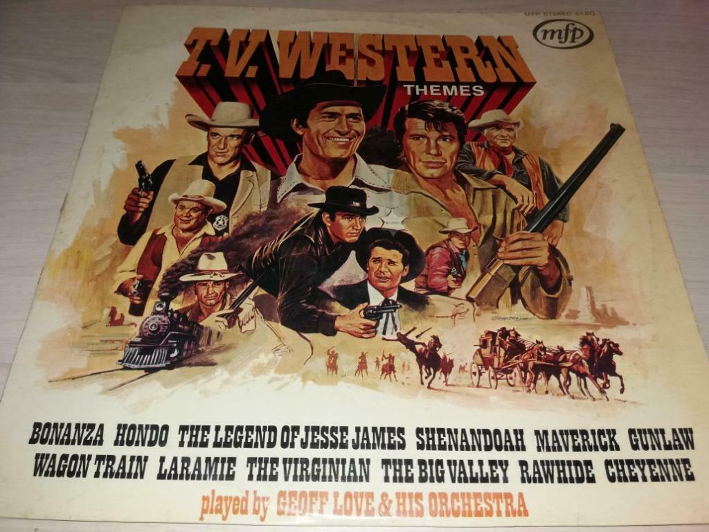 disque vinyl 33 tours tv western themes, Ophalen of Verzenden