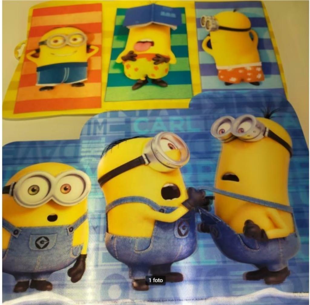 2x Minions bord onderlegger universal studios Keukengerei, Ophalen of Verzenden