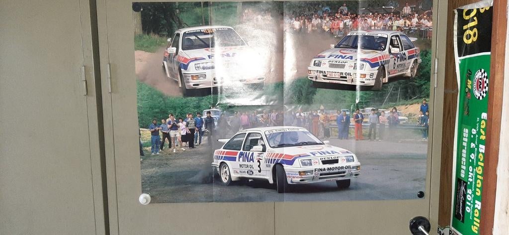 Poster Ford Sierra Cosworth  Fina  80 cm op 60 cm Droogmans, Ophalen of Verzenden, Ford
