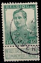 Belge 1912 - Albert I n 114, Envoi, Oblitéré
