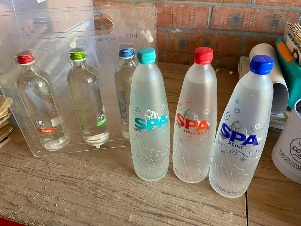 verzamel flessen water spa en chaudfontaine, Ophalen, Nieuw, Overige typen