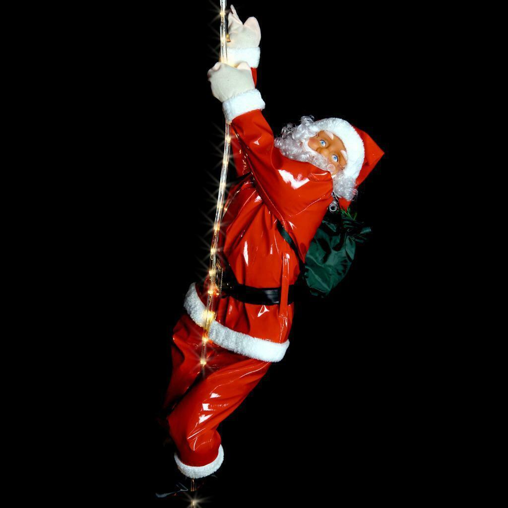 Fraaie kerstman aan LED lichtkoord. 2.00m Lang. Nieuw  Weerb, Diversen, Kerst, Ophalen of Verzenden, Nieuw